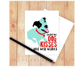 Dog Stationary, Dog Greeting, Dog Get Well Card, Well Wishes, Thank You Card, Dog Lover Card, Birthday Card