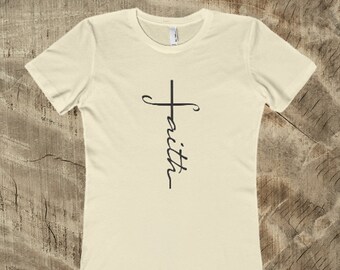 Faith Shirt, Faith, Christian Shirt, Christian Gift, Jesus Shirt, Vertical Cross, Faith Cross, Religious Shirt, Faith Cross, Worship Shirt