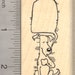 Talking Dog Rubber Stamp, Pledge of Allegiance, Oath, Famous Quote - You fill in the words H24405 Wood Mounted