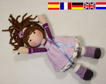 Crochet pattern for doll MIA (Deutsch, English, Français, Español, Nederlands)