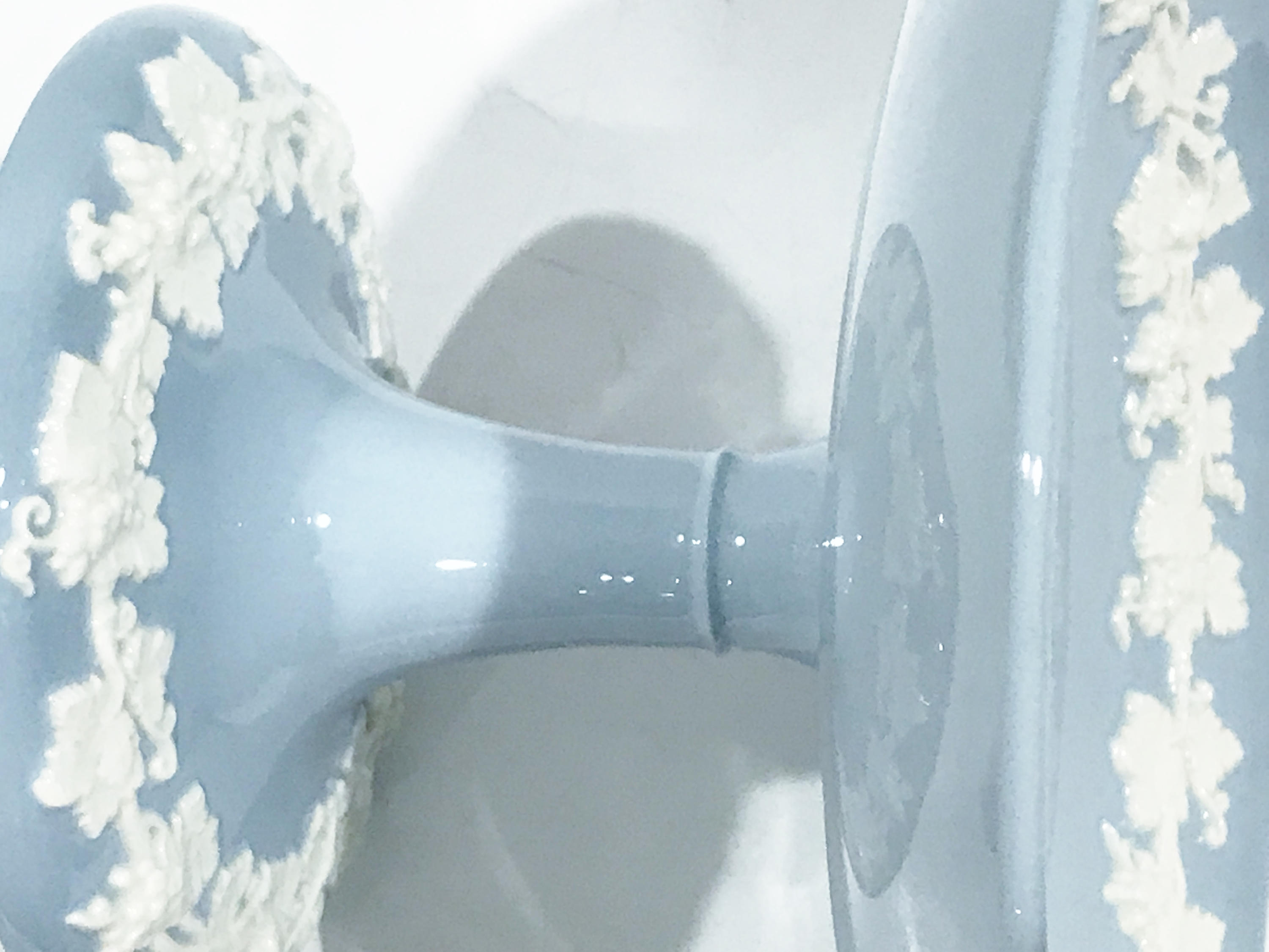 Wedgwood Queensware Compote, Wedgwood Dish, English Pottery, Blue White