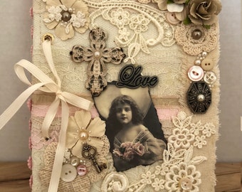 Vintage Inspired Lace Journal - c