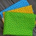 100% Organic woven cotton Scrap bag- 1 lb polka dots