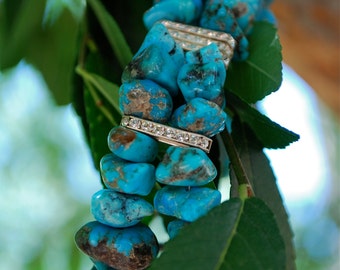 Contemporary Native American Turquoise Bracelet