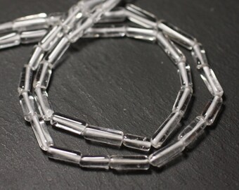 10pc - stone beads - Crystal Quartz 5-14mm - 8741140012271 Tubes