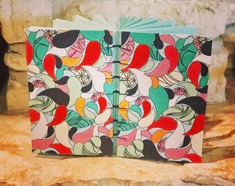 Contemporary Coptic Stitch Journal With Mint Green Pages