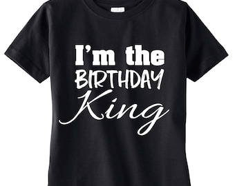 I'm The Birthday King Shirt, Boy's Birthday Shirt, Birthday Boy Shirt, Birthday King, Birthday Party, Birthday Outfit