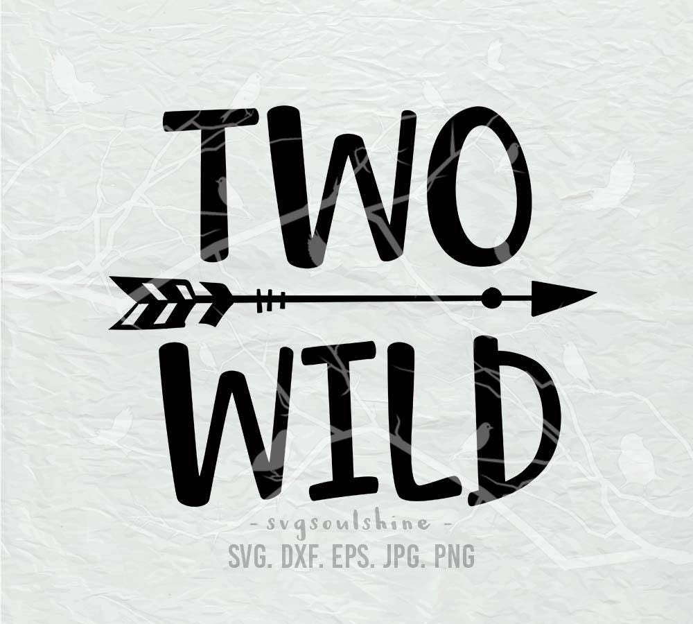 Download Two Wild SVG File Silhouette Cutting File Cricut Clipart Print