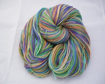 Hand Painted Dyed Merino Bamboo Sock Yarn