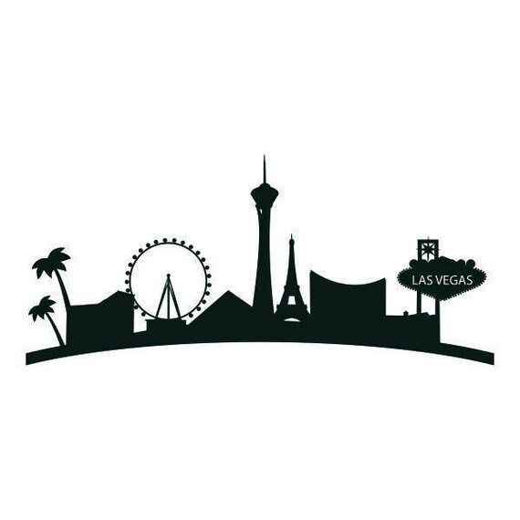 Download Skyline Las Vegas Cuttable Design Pack SVG PNG DXF & eps