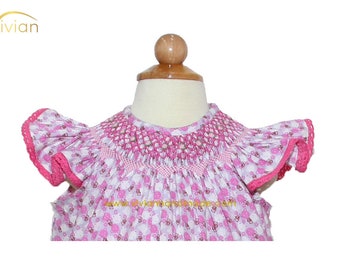 D17.13 - Hand smocked bishop dress