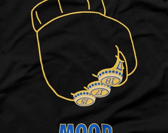 Golden State Warriors Shirt Draymond Green Parade Arthur Fist Three 3 Rings Mood LeBron James Black Size S M L XL 2XL 3XL Oakland NBA Champs