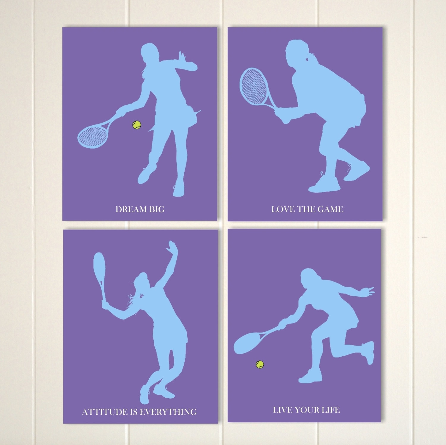 Tennis girl wall art tennis room decor teen girl wall art