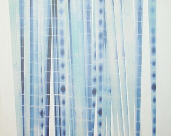 Pre Cut Paper Bead Strips Craft Supplies Paper Bead Supplies Blue Tye Dye