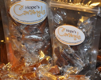Sea Salt Caramels, homemade. (by the 1/2 pound)