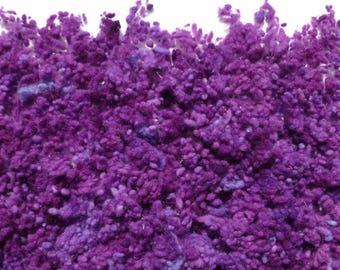 Hand-dyed wool nepps plumb/damson