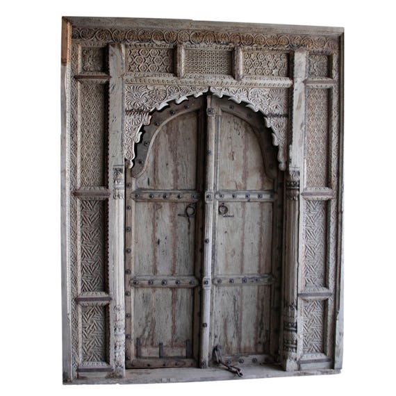 18th Century Carved Maharajah Entrance Door Imposing Indian Like this item? - 18th Century Carved Maharajah Entrance Door Imposing Indian