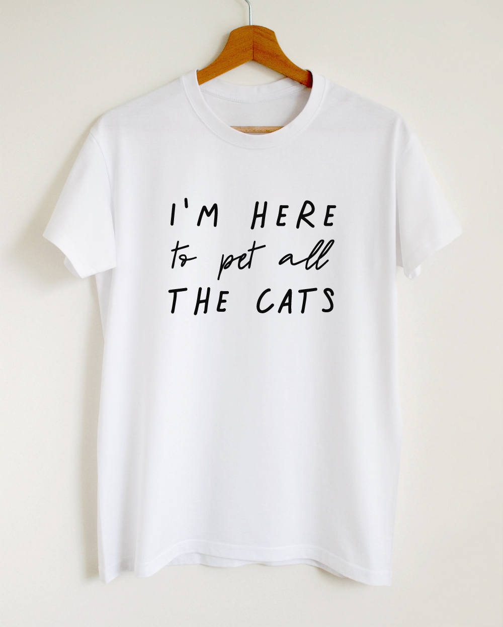 Funny cat shirt I'm here to pet all the cats Tshirt cat