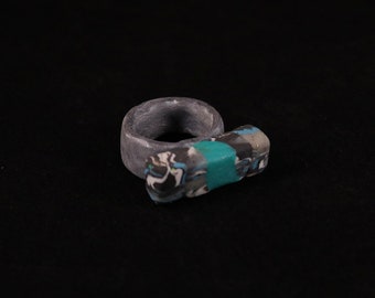 Blue|Grey|Black - Sculptured Ring
