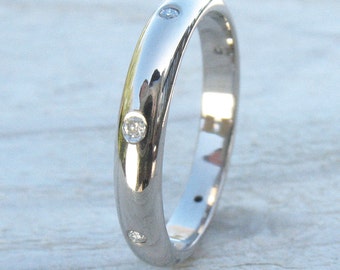 Diamond Eternity Ring, ethical 18k Gold, Handmade to Size