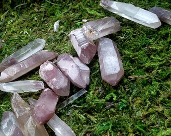Lithium quartz crystal points Brazil natural pink lithium quartz crystal Brazil natural crystals lithium point
