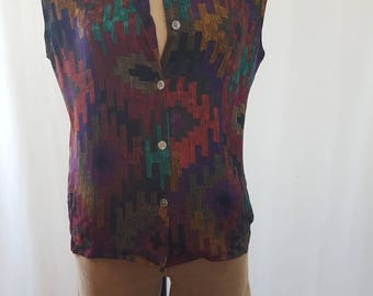 VTG Anne Klein II Silk Blouse