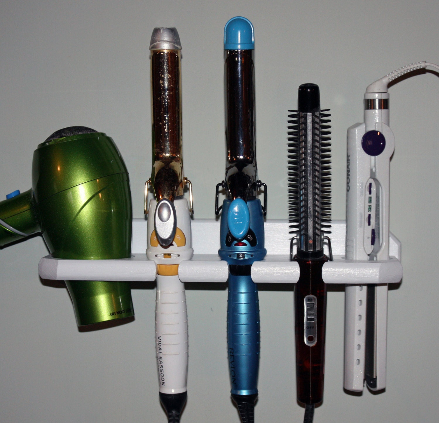 Bathroom Organizer Hair Blow Dryer Straightener Curling Flat