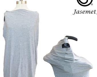 Nursing Cover Scarf, Breastfeeding Scarf, Nursing Poncho, Nursing Scarf, Breastfeeding Cover, Heather Gray, Jasemet Cover