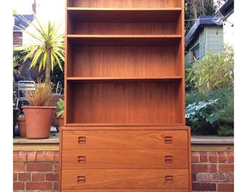 Danish Mid Century Teak Hyornebo Shelving System