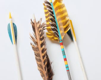Collection of Vintage Arrows - Wood & Painted Set of 4