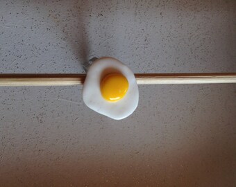 polymer clay fried egg ring