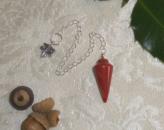 Red Jasper Pendulum for Divination Magic