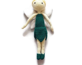 Handmade crochet amigurumi doll toy