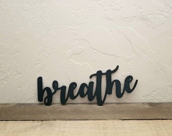 BFS239 Breathe Stainless Steel Charm Quantity Options Inhale Exhale