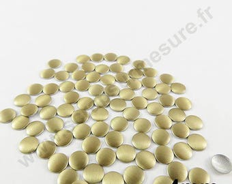 Thermo nail - Golden matte - 4 mm - x 100pcs