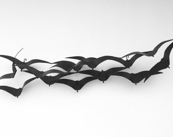 Flock of Birds - metal wall hanging