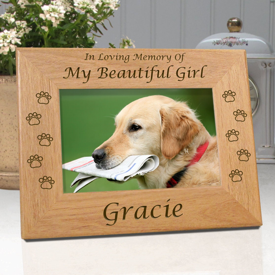 Personalized Pet Frame Loss of Dog In Loving Memory Of My