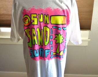 80s 90s Sun Sand Surf t-shirt