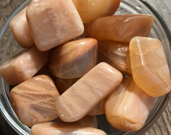 Tumbled Peach MOONSTONE