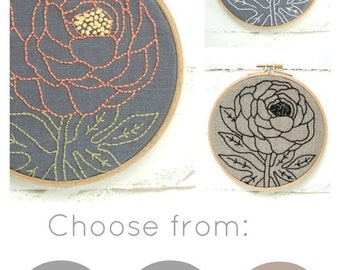 Embroidery Kit, DIY Embroidery, Hand Embroidery Kit, Floral Embroidery, DIY Embroidery Kit, Beginner Embroidery, Flower Embroidery, Hoop Art