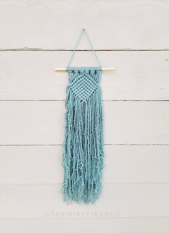 Download Mini Macrame Wall Hanging Coastal / Beach House / Ocean Wall