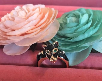 Here Pretty Kitty ring sz 9.5