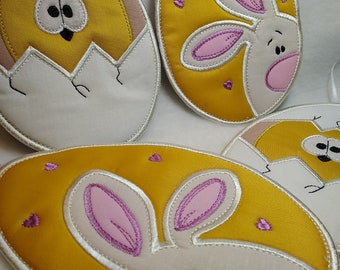 Pot Holders digital embroidery Trivets Cotton Trivets Hot Pads Trivets kitchen tack with eggs Embroidery Machine Patterns Design