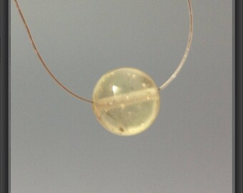 Libyan desert glass beads 9mm