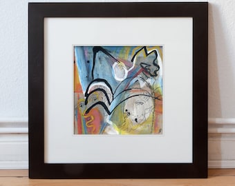 Picture-Abstract Original 15/15 cm (5.9/5.9 inch)