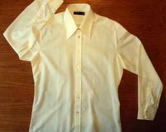 Vintage Pointed Collar Long Sleeve Shirt-Size 16"-New Old Stock