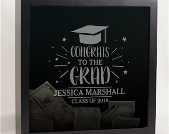 Engraved Graduation Shadow Box, Personalized Graduation Shadow Box, Personalized Graduation Keepsake
