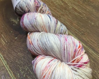 Hand Dyed Superwash Merino Nylon Sock Yarn, 100g/3.5oz, 'Artpop'