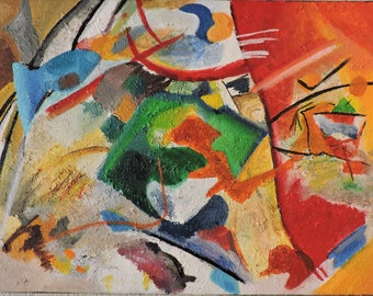 painting with green center