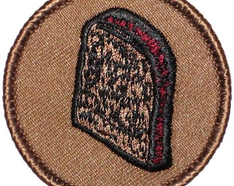 Burnt Toast Patch (240) 2 Inch Diameter Embroidered Patch